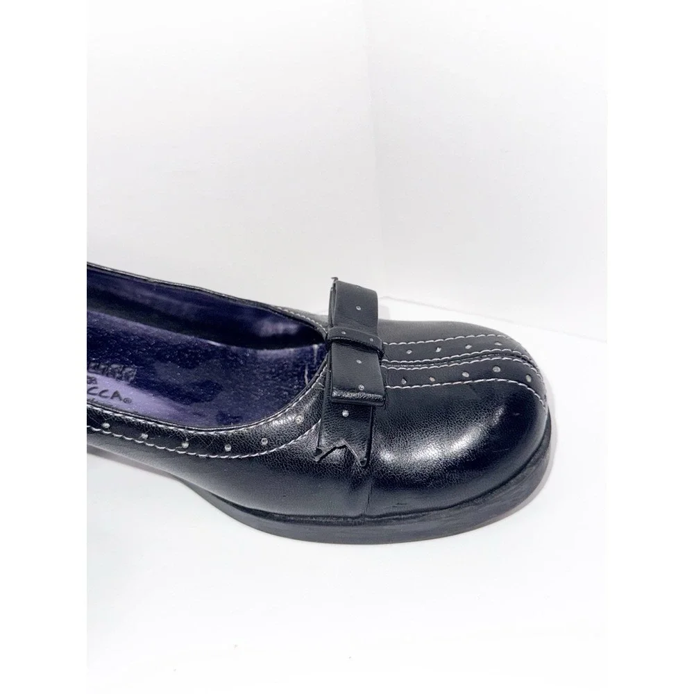 Vintage Y2K Chunky Platform Heel Pump Whimsigoth Bow Dark Academia Grunge Size 7 - Picture 8 of 16